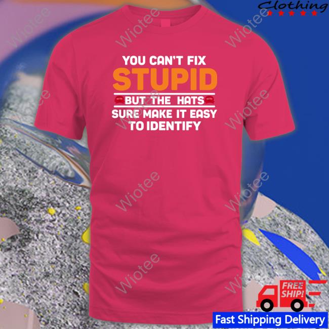 You Can't Fix Stupid But The Hats Shirt Emywinst You Can't Fix Stupid But The Hats Sweatshirt