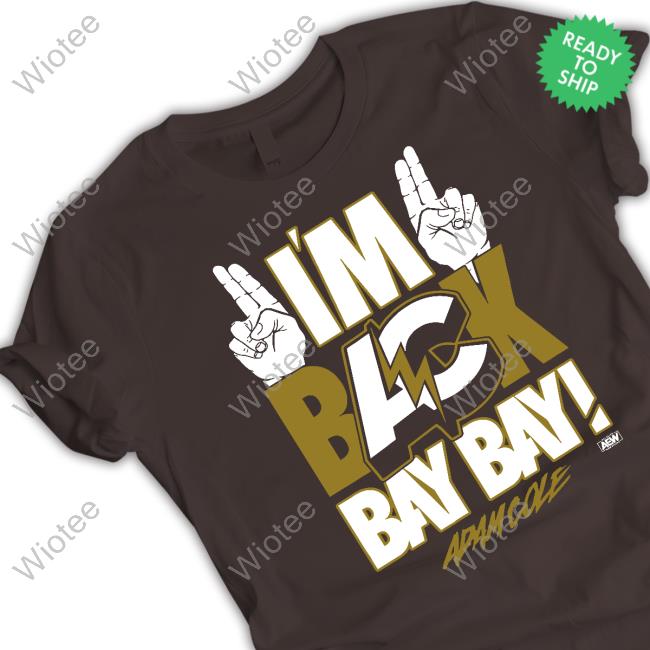 I'm Back Bay Bay! Tee Shirt All Elite Wrestling Merch Adam Cole I'm Back Bay Bay! T Shirt