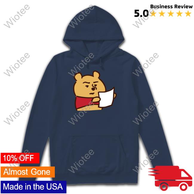 Us Shopping Sos Winnie The Pooh Reading Shirt Us Shopping Sos Merch D-Made Kanahei Winnie The Pooh Reading Long Sleeve T Shirt