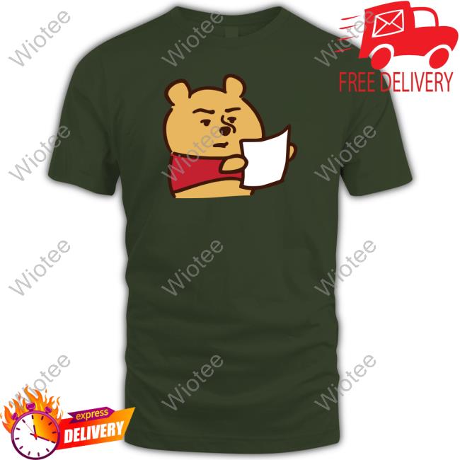 Winnie The Pooh Reading Shirt D-Made Kanahei