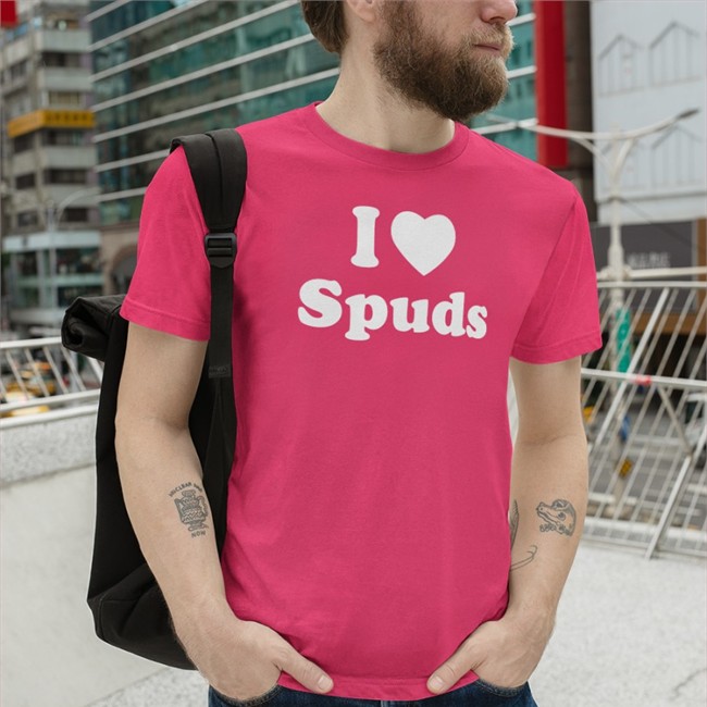 The Author Séamas O'reilly I Love Spuds Tee Shirt
