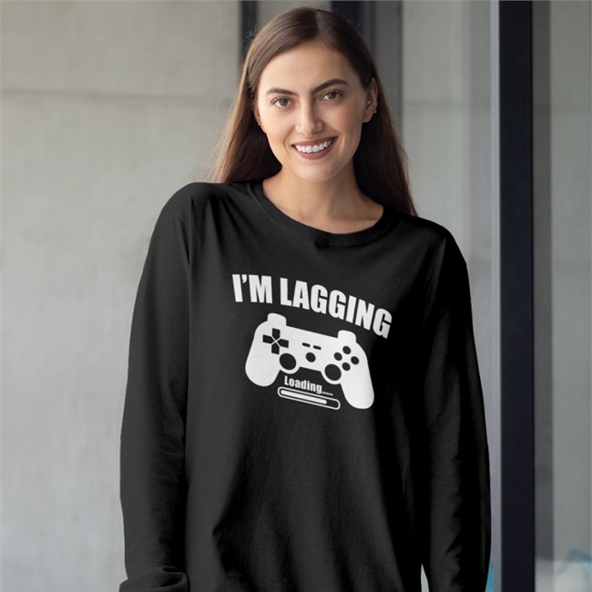 I'm Lagging Gamer Long Sleeve T Shirt Tthme Shop Merch Cartooncorgii I'm Lagging Gamer Long Sleeve T Shirt