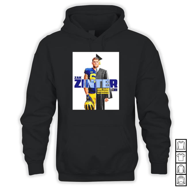 Zak Zinter 2nd team academic all-American Shirt 2022 Official Zak Zinter 2nd team academic all-American Shirt