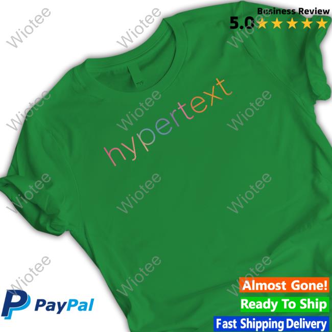 Official Hypertext Shirt Kottke.org Hypertext Shirt Black
