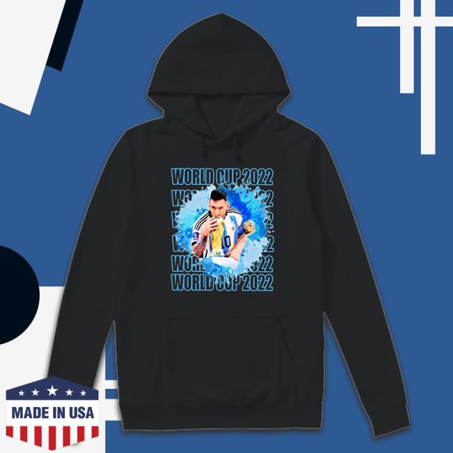 Official 2022 Qatar World Cup Soccer Lionel Messi Hooded Sweatshirt 2022 Qatar World Cup Soccer Lionel Messi Hoodie
