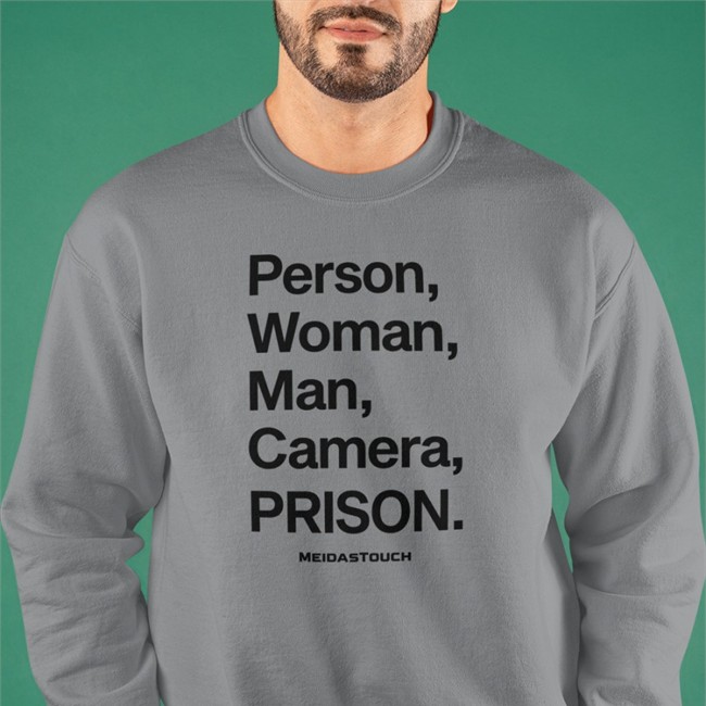 Person Woman Man Camera Prison Tee Shirt Meidastouch Merch Person Woman Man Camera Prison Tee Shirt White