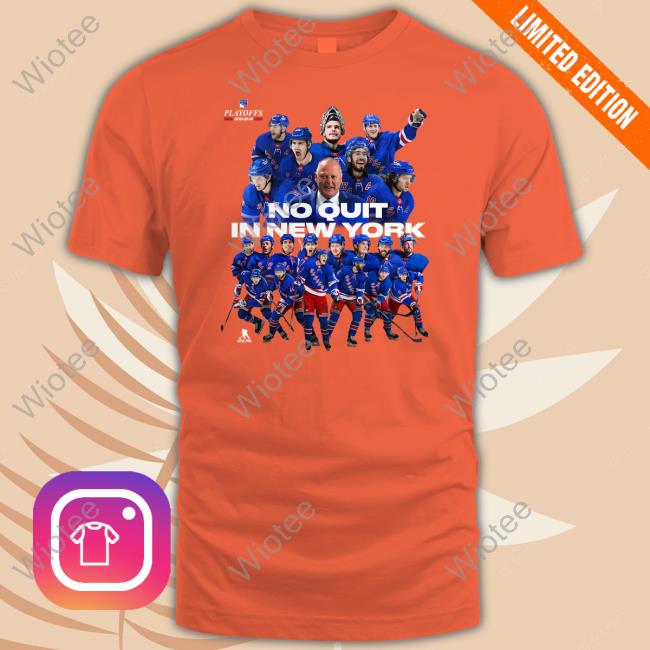 No Quit In New York Rangers 2023 Playoff T Shirt