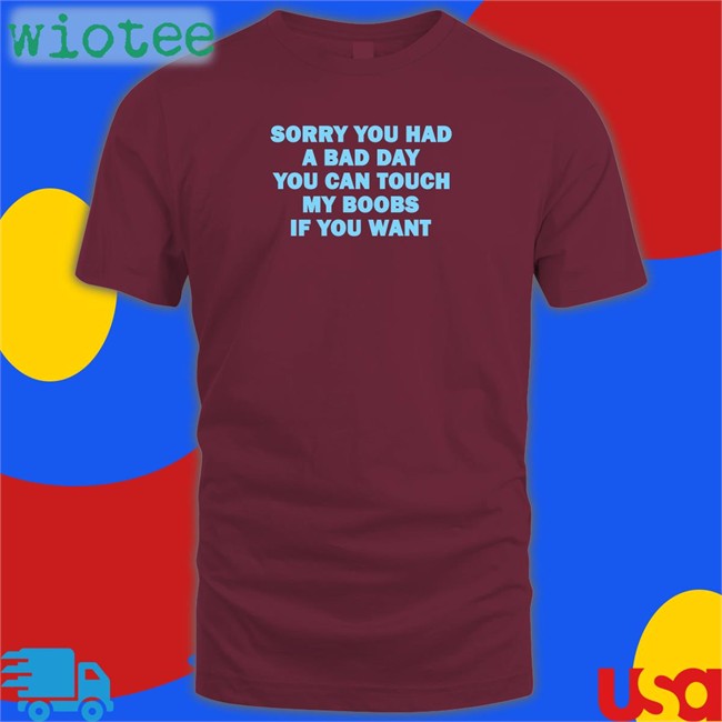 Sorry You Had A Bad Day You Can Touch My Boobs If You Want Hoodie