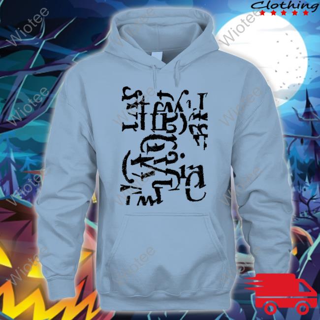 Alphabet Fragment Long Sleeve Tee Alphabet Fragment Sweatshirt