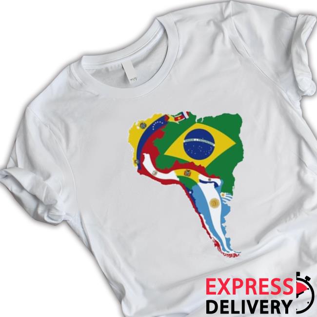 Official South America Flag Map Sweatshirt