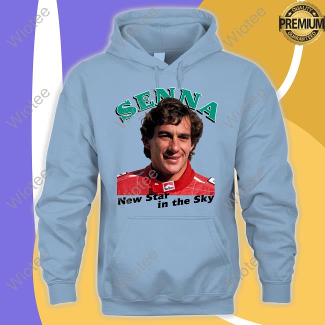 Official Ayrton Senna New Star In The Sky Tee Shirt Senna New Star In The Sky Tee Shirt