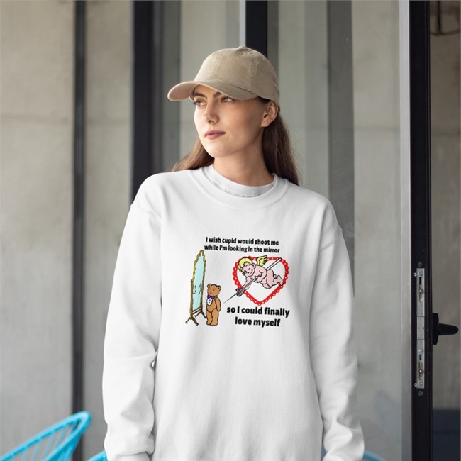 I Wish Cupid Would Shoot Me So I Could Finally Love Myself Tee Shirt