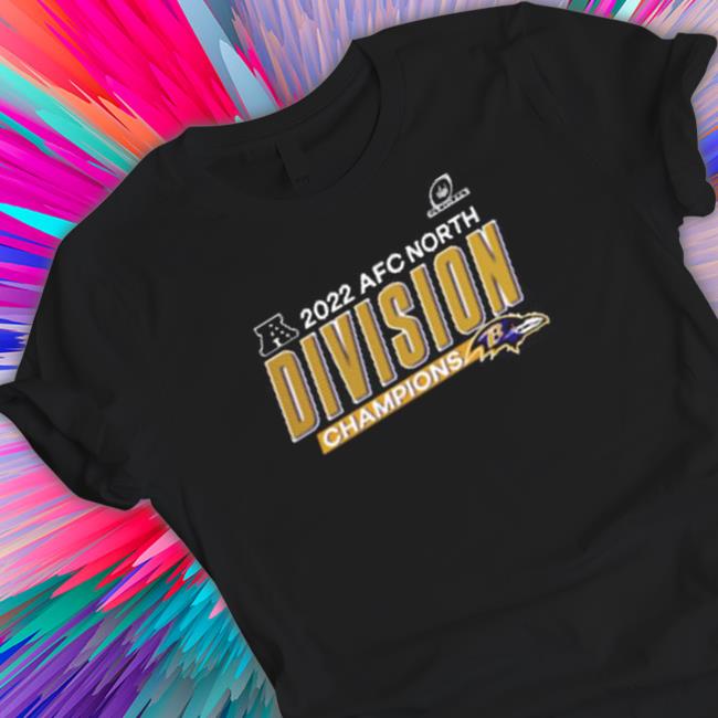 Official Baltimore ravens 2022 afc north division champions Tee Shirt Baltimore ravens 2022 afc north division champions Tee Shirts