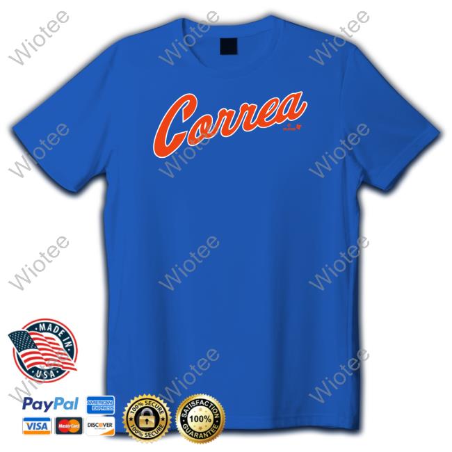 Breakingt Carlos Correa New York Script T Shirt