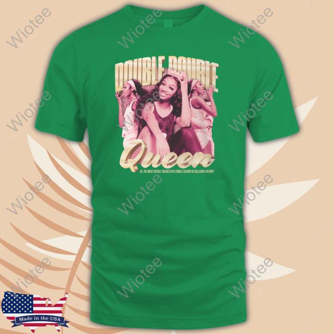 Angel Reese Merch Angel Reese Double-Double Queen Shirt