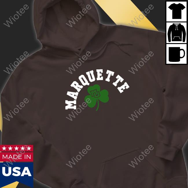 Marquette Spirit Marquette Shamrock Shirts Official Marquette Shamrock T-Shirt