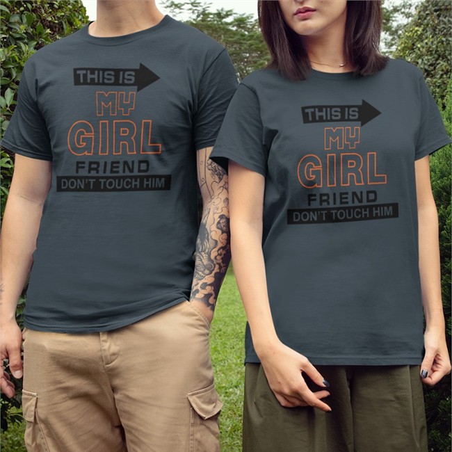 This Is My Girl Friend Don't Touch Him T Shirt Translated Shirts