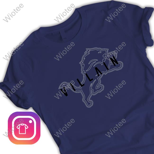 Brad Holmes Villain Detroit Lions Long Sleeve T Shirt Official Villain Detroit Lions Cap
