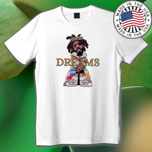 Official J Cole Dreams Art 2022 Long Sleeve Tee Official J Cole Dreams Art 2022 Hooded Sweatshirt