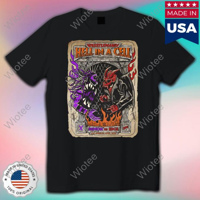 Wrestlemania Hell In A Cell Demon Vs Edge Tee Shirt