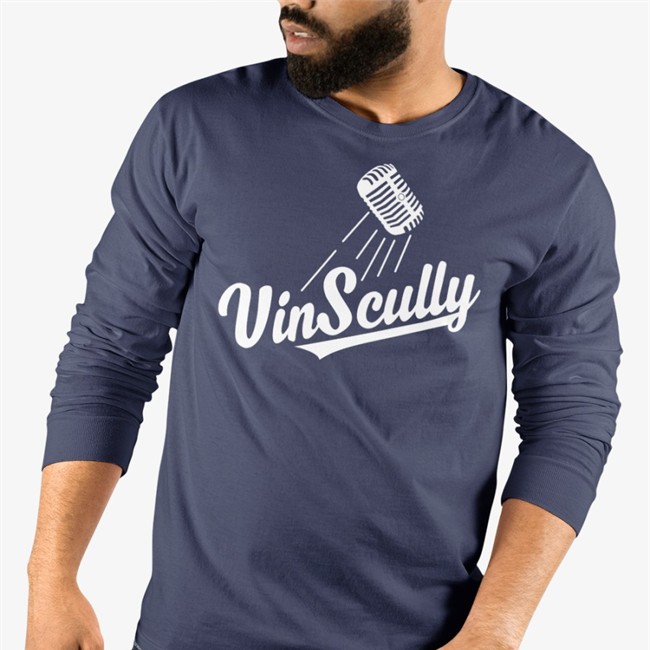 Vin Scully Microphone Shirts Vin Scully Microphone Tee Shirt