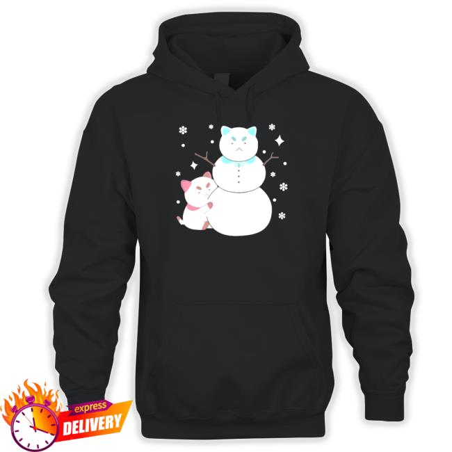 Official Bee And Puppycat Snowman Hoodie Official Bee And Puppycat Snowman Shirt