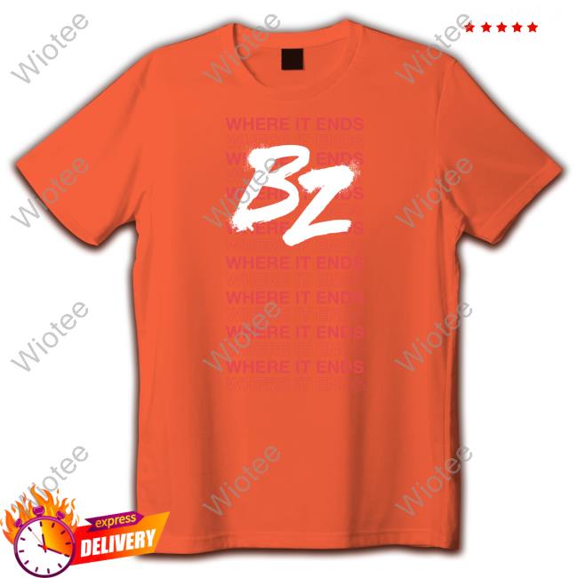 Official Where It Ends B2 Long Sleeve Tee Where It Ends B2 Shirt