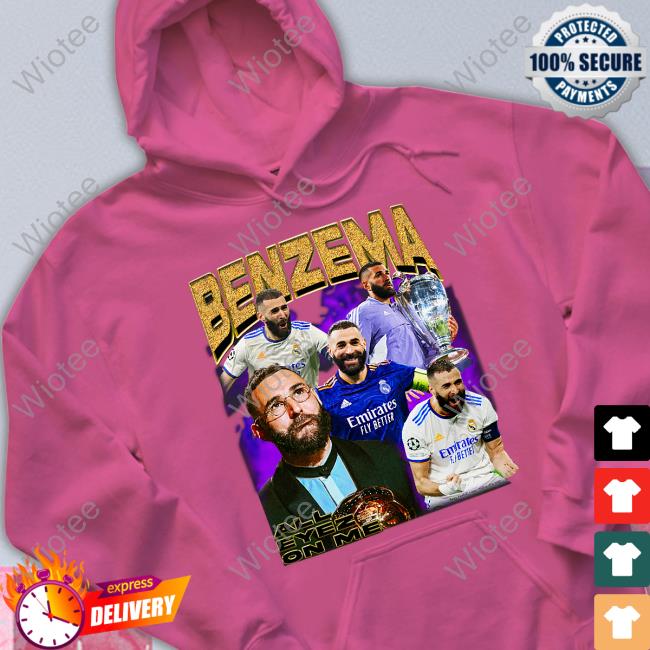 Vinícius Júnior Karim Benzema Ballon D’Or Shirt Karim Benzema Ballon D’Or Sweatshirt Retro Football Gang Merch