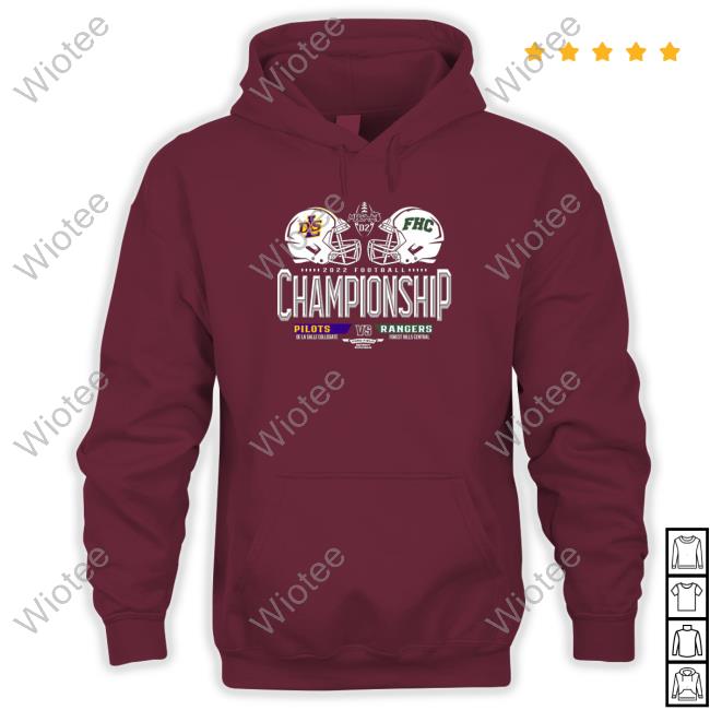 De La Salle Collegiate Pilots Vs Forest Hills Central Rangers 2022 Football Championship Tee Shirts Official De La Salle Collegiate Pilots Vs Forest Hills Central Rangers 2022 Football Championship Hoodie Shirt