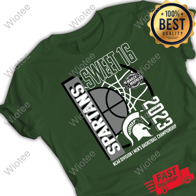 Michigan State Spartans Sweet 16 2023 Ncaa Division I Men't Basketball Championship T Shirt