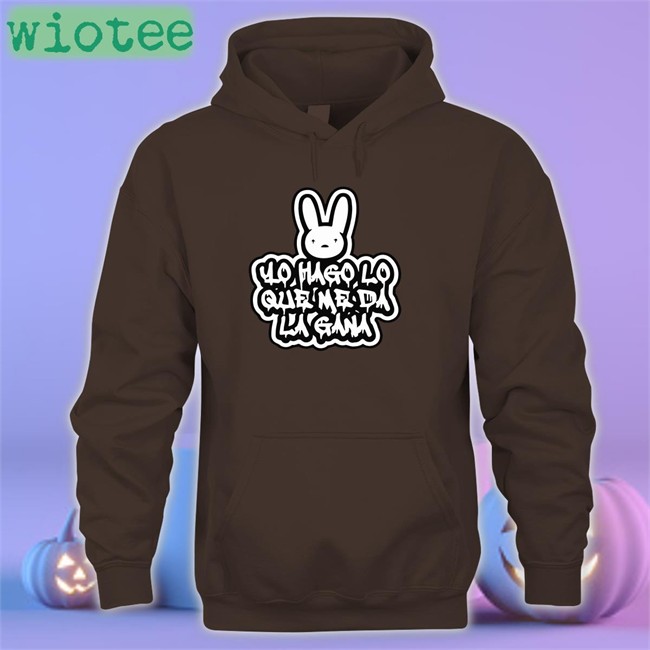 YHLQMDLG Yo Hago Lo Que Me Da La Gana Bad Bunny Hoodie Black YHLQMDLG Bad Bunny Hoodie Yo Hago Lo Que Me Da La Gana
