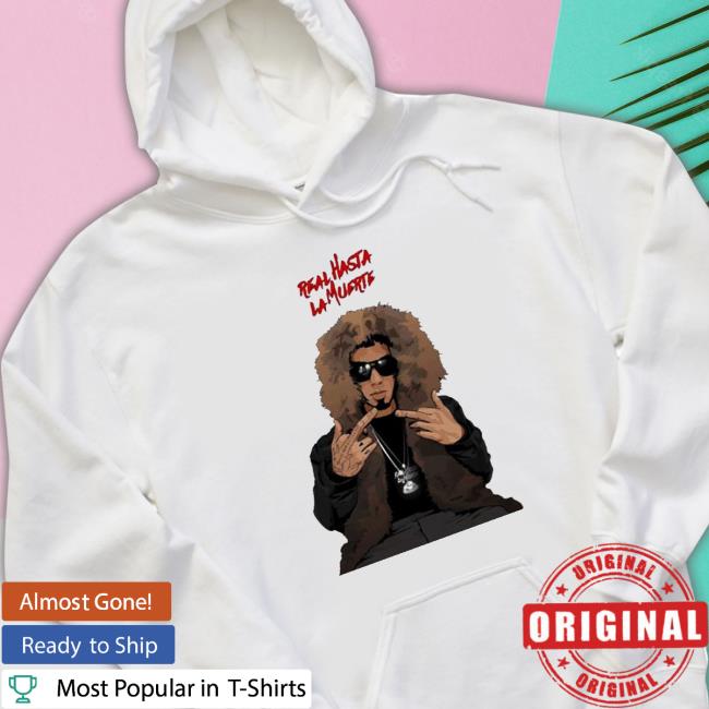 Official Real Hasta La Muerte Cartoon Art Anuel Aa Cap Real Hasta La Muerte Cartoon Art Anuel Aa Hooded Sweatshirt