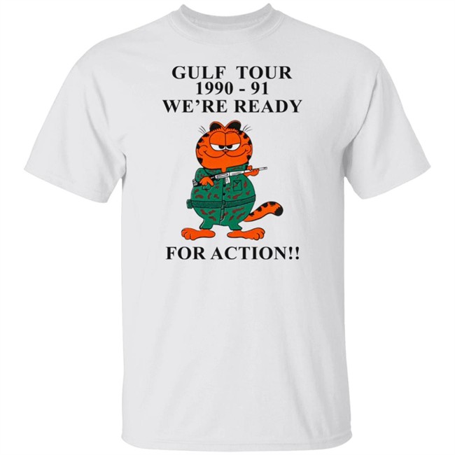 Kommandostore Gulfield War T Shirt Gulf Tour 1990-91 We're Ready For Action