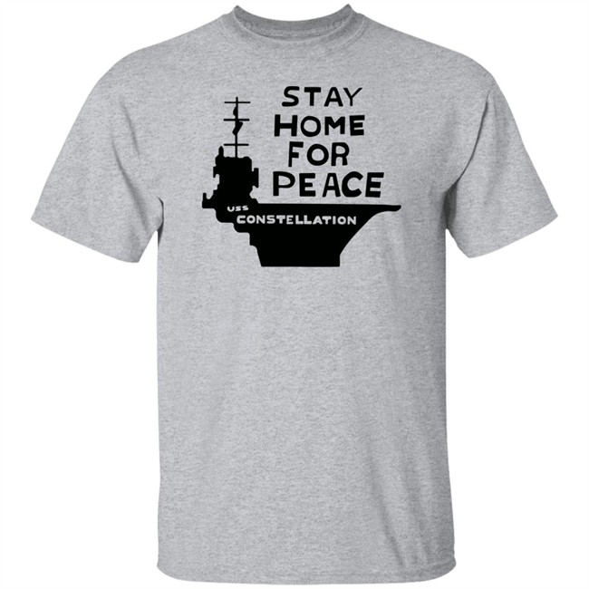 Joan Baez Stay Home For Peace T Shirt Uss Constellation