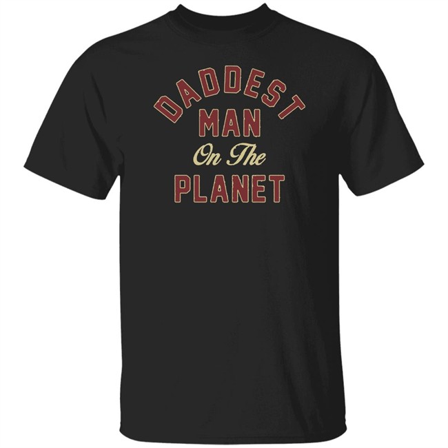 Max Holloway Merch Daddest Man On The Planet Black Tee Shirt