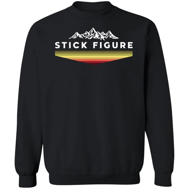 Stick Figure Merch Mountain Raglan Crewneck Sweatshirt