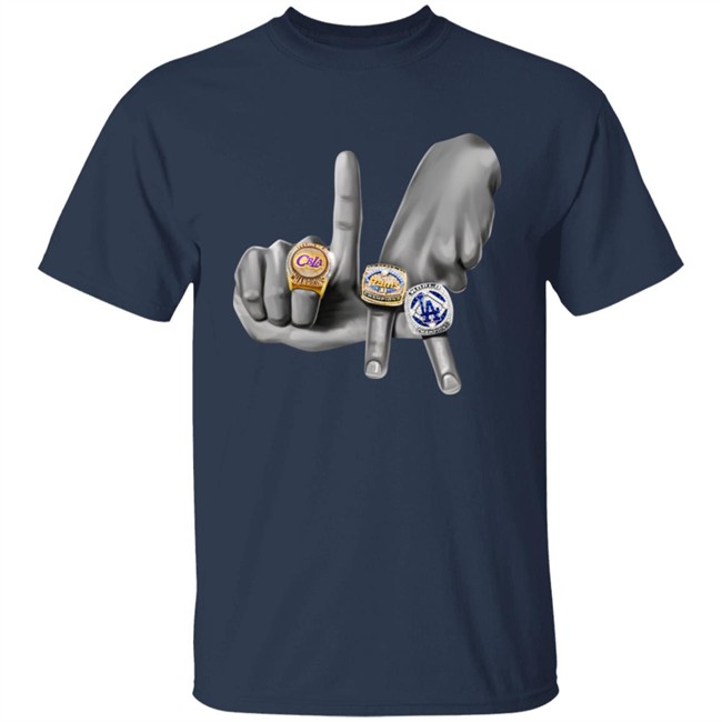 Can't Beat LA Store LA Rings Hands Shirt Can't Beat LA Store LA Rings Hands Shirt