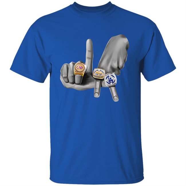 Can't Beat LA Store LA Rings Hands Shirt Can't Beat LA Store LA Rings Hands Shirt