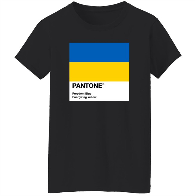 Pantone Freedom Blue Energizing Yellow Shirt Pantone Freedom Blue Energizing Yellow Shirt