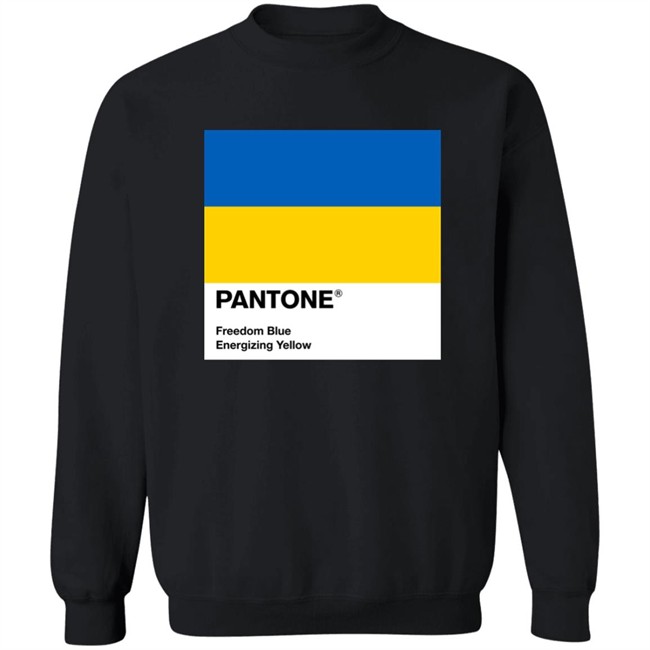 Pantone Freedom Blue Energizing Yellow Shirt Pantone Freedom Blue Energizing Yellow Shirt