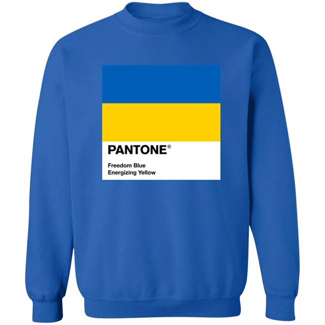 Pantone Freedom Blue Energizing Yellow Shirt Pantone Freedom Blue Energizing Yellow Shirt