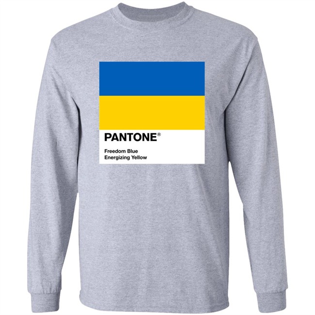 Pantone Freedom Blue Energizing Yellow Shirt Pantone Freedom Blue Energizing Yellow Shirt