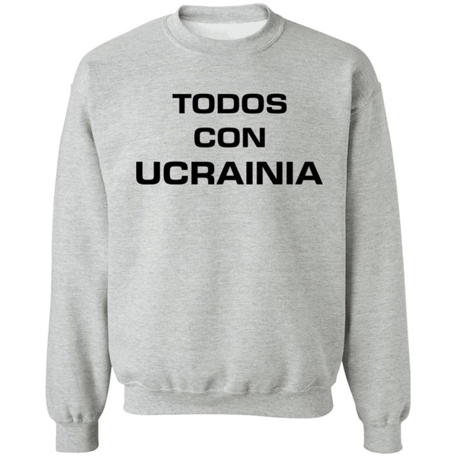Todos Con Ucrainia Shirt All With Ukraine Shirt Hoodie Sweatshirt Andrey Lunin Todos Con Ucrainia Shirt All With Ukraine Shirt Hoodie Sweatshirt Andrey Lunin