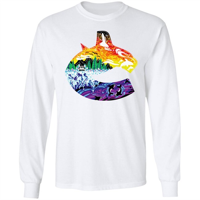 Vancouver Canucks Pride Orca Tee Shirt Vanbase Merch Flyerswitch Vancouver Canucks Pride Orca Tee Shirt Vanbase Merch Flyerswitch