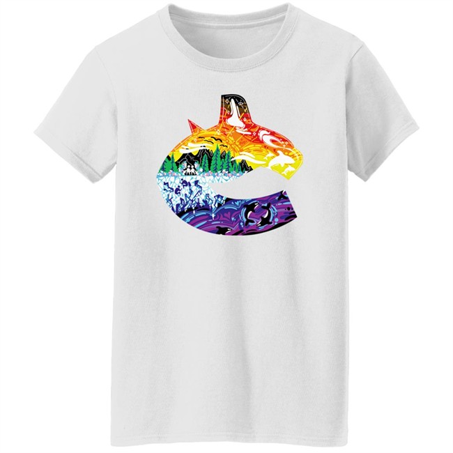 Vancouver Canucks Pride Orca Tee Shirt Vanbase Merch Flyerswitch Vancouver Canucks Pride Orca Tee Shirt Vanbase Merch Flyerswitch
