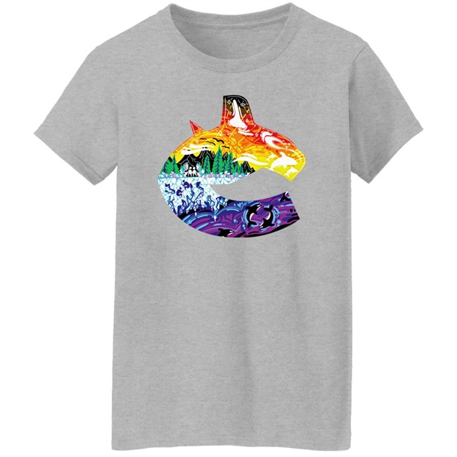 Vancouver Canucks Pride Orca Tee Shirt Vanbase Merch Flyerswitch Vancouver Canucks Pride Orca Tee Shirt Vanbase Merch Flyerswitch