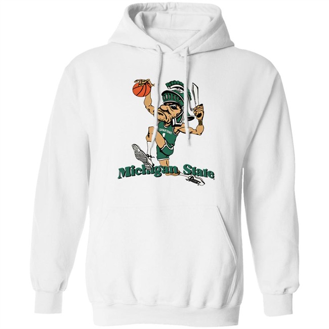 Nudge Printing Merch Michigan State University Vintage Dunking Gruff Sparty T Shirt Spartanhoops_Dk Nudge Printing Merch Michigan State University Vintage Dunking Gruff Sparty T Shirt Spartanhoops_Dk