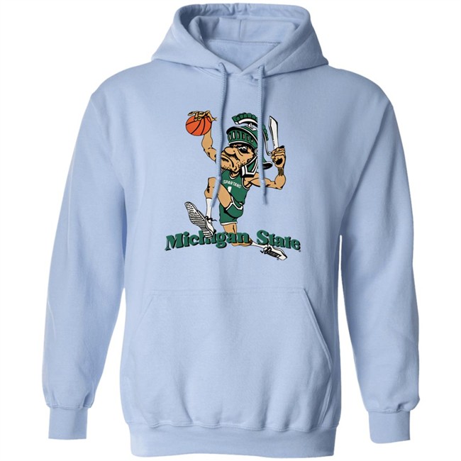 Nudge Printing Merch Michigan State University Vintage Dunking Gruff Sparty T Shirt Spartanhoops_Dk Nudge Printing Merch Michigan State University Vintage Dunking Gruff Sparty T Shirt Spartanhoops_Dk