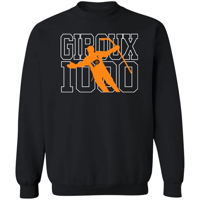 Claude Giroux Philadelphia Flyers Giroux 1000 Shirt Jamey Baskow Claude Giroux Philadelphia Flyers Giroux 1000 Shirt Jamey Baskow