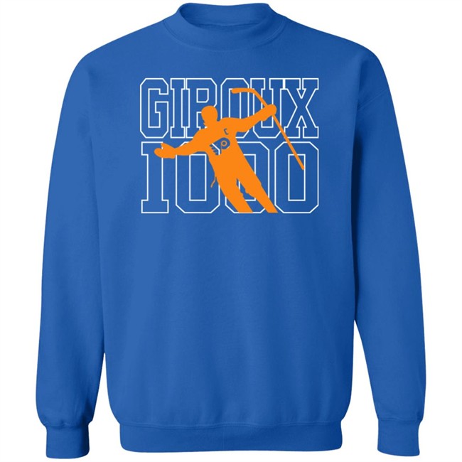 Claude Giroux Philadelphia Flyers Giroux 1000 Shirt Jamey Baskow Claude Giroux Philadelphia Flyers Giroux 1000 Shirt Jamey Baskow